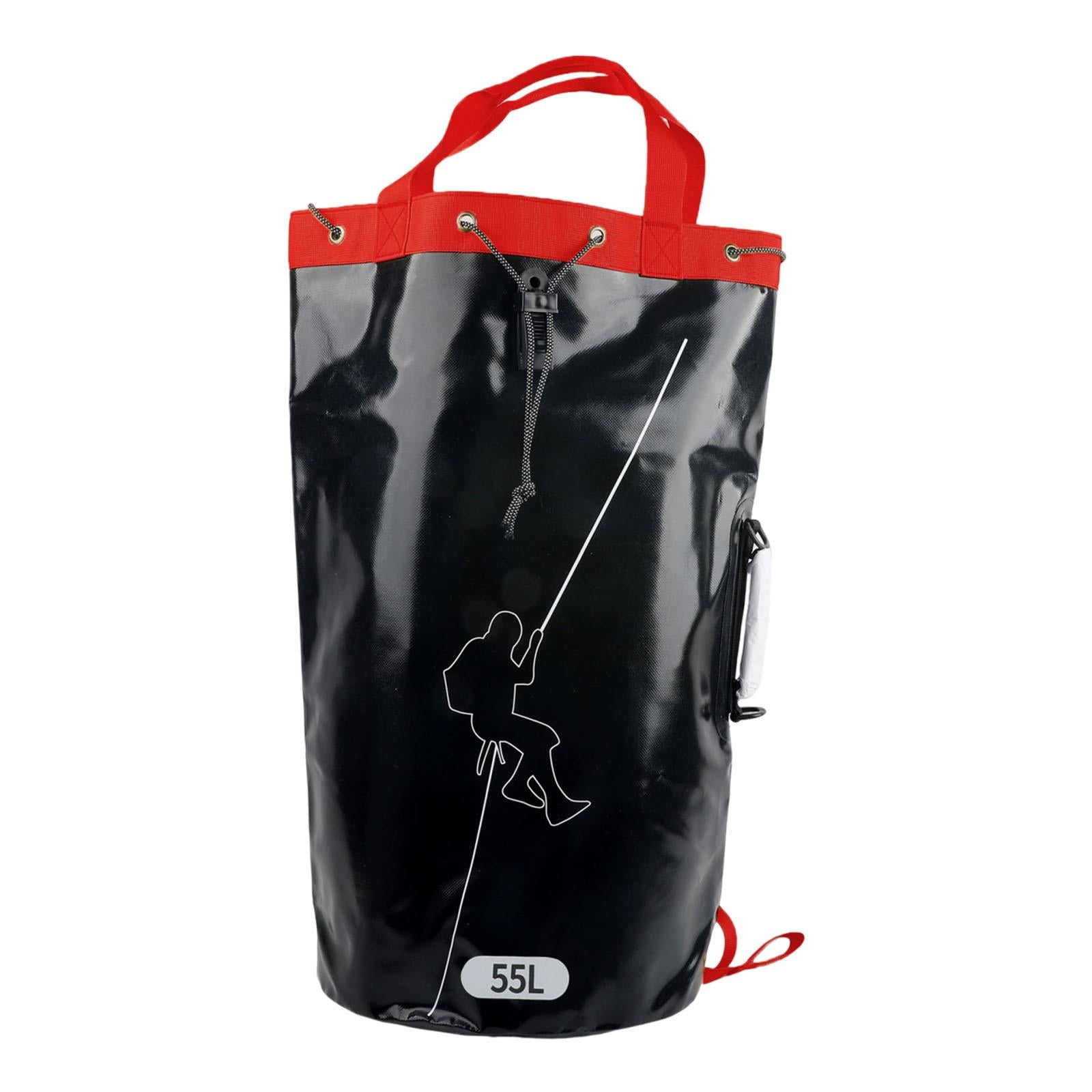 Climbing Rope Gear Bag PVC Arborist Equipment Storage Bag for Outdoor Hiking 55L