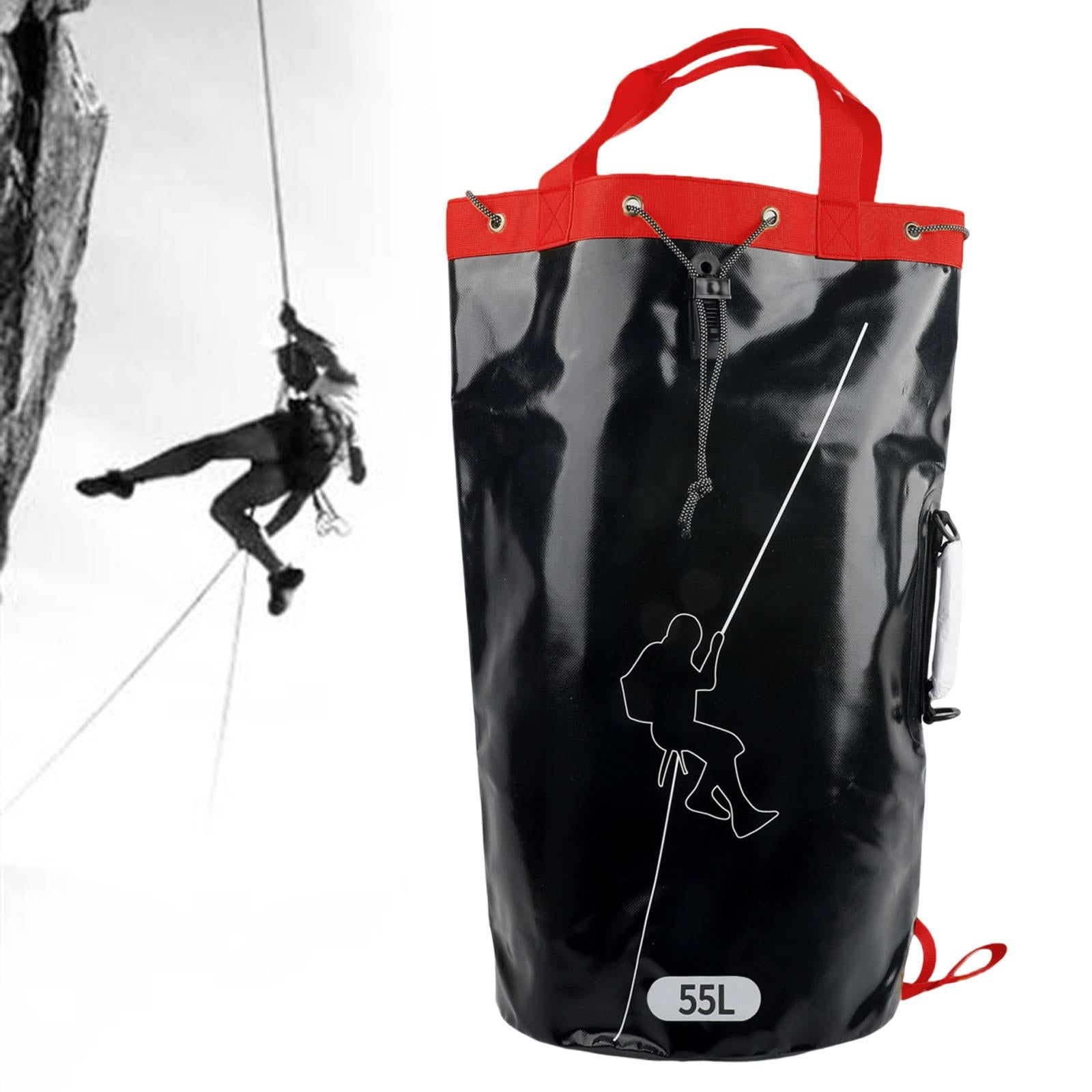Climbing Rope Gear Bag PVC Arborist Equipment Storage Bag for Outdoor Hiking 55L