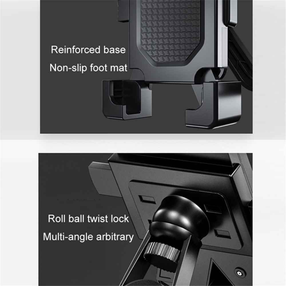 Motorcycle Electric Bike Handlebar Mount 4.5-6.3 inch Phone Holder Cycling Cellphone Stand Clamp
