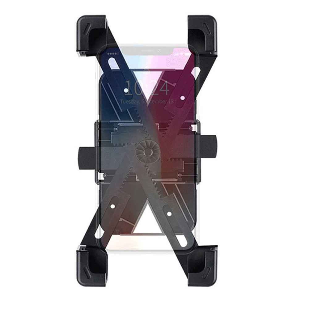 Motorcycle Electric Bike Handlebar Mount 4.5-6.3 inch Phone Holder Cycling Cellphone Stand Clamp