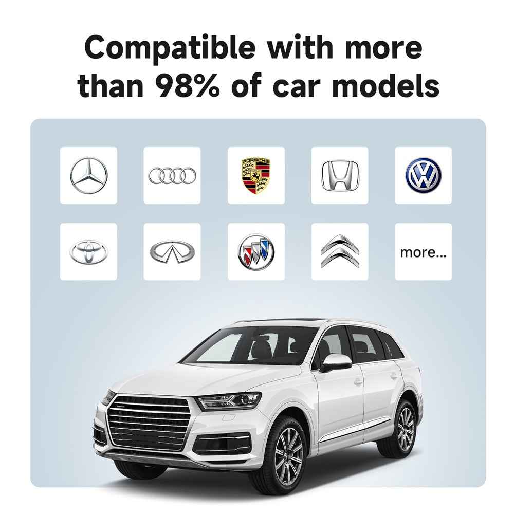 643 Car Wireless Android Auto Adapter for Android Phones Upgrade Wired to Wireless - White