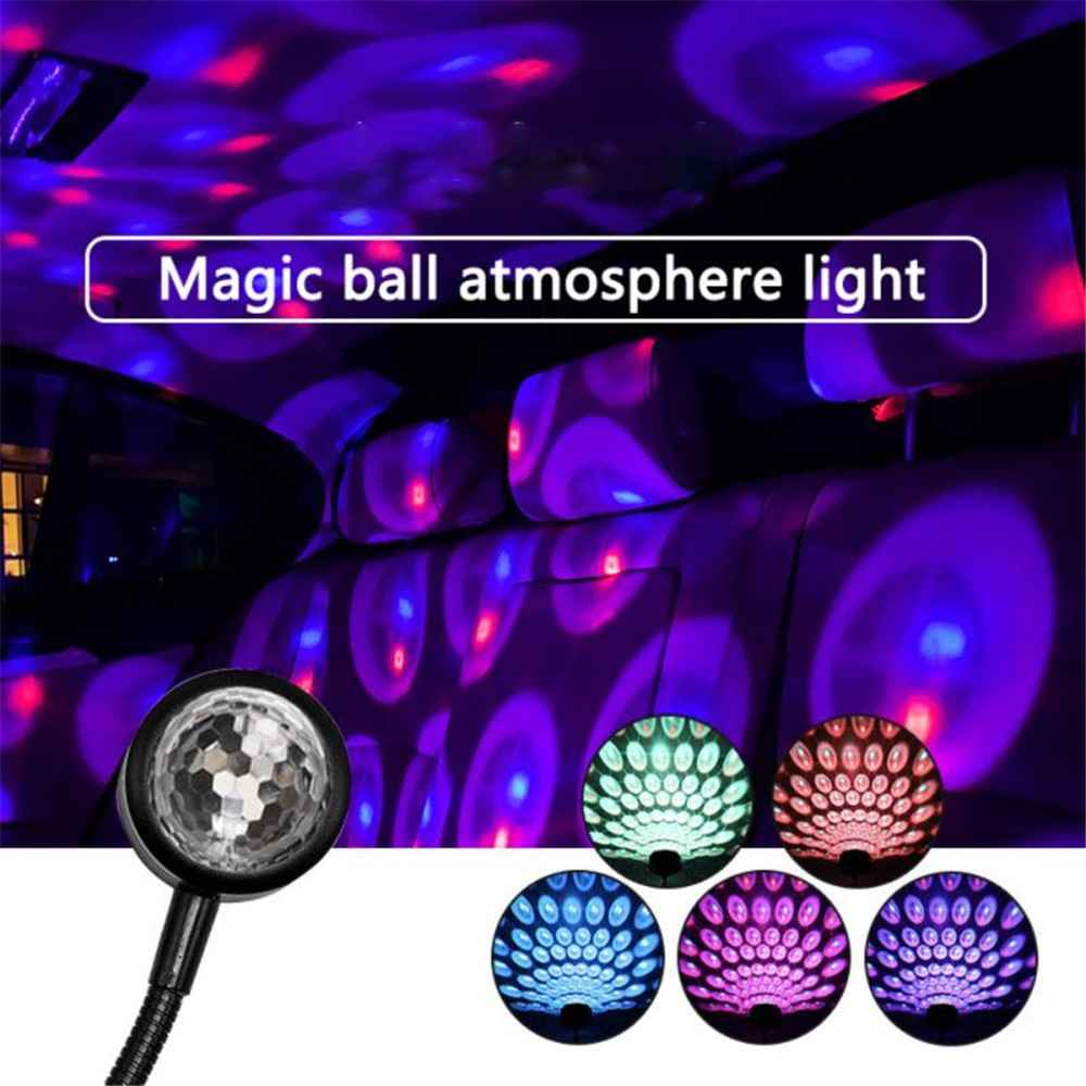 M9 Car Roof Night Light LED Atmosphere Lamp Portable Adjustable USB Romantic Atmosphere Decoration Light for Cars Bedrooms Parties