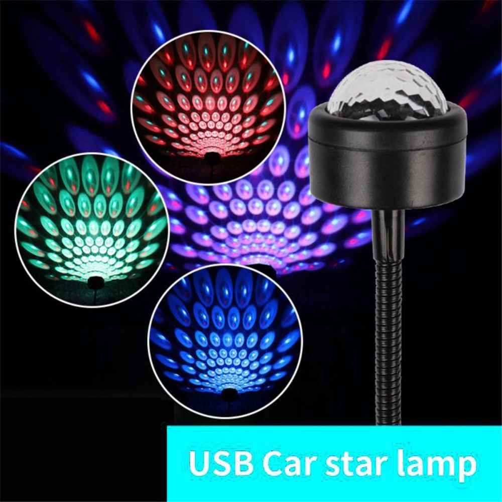 M9 Car Roof Night Light LED Atmosphere Lamp Portable Adjustable USB Romantic Atmosphere Decoration Light for Cars Bedrooms Parties