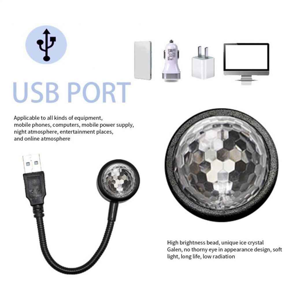M9 Car Roof Night Light LED Atmosphere Lamp Portable Adjustable USB Romantic Atmosphere Decoration Light for Cars Bedrooms Parties