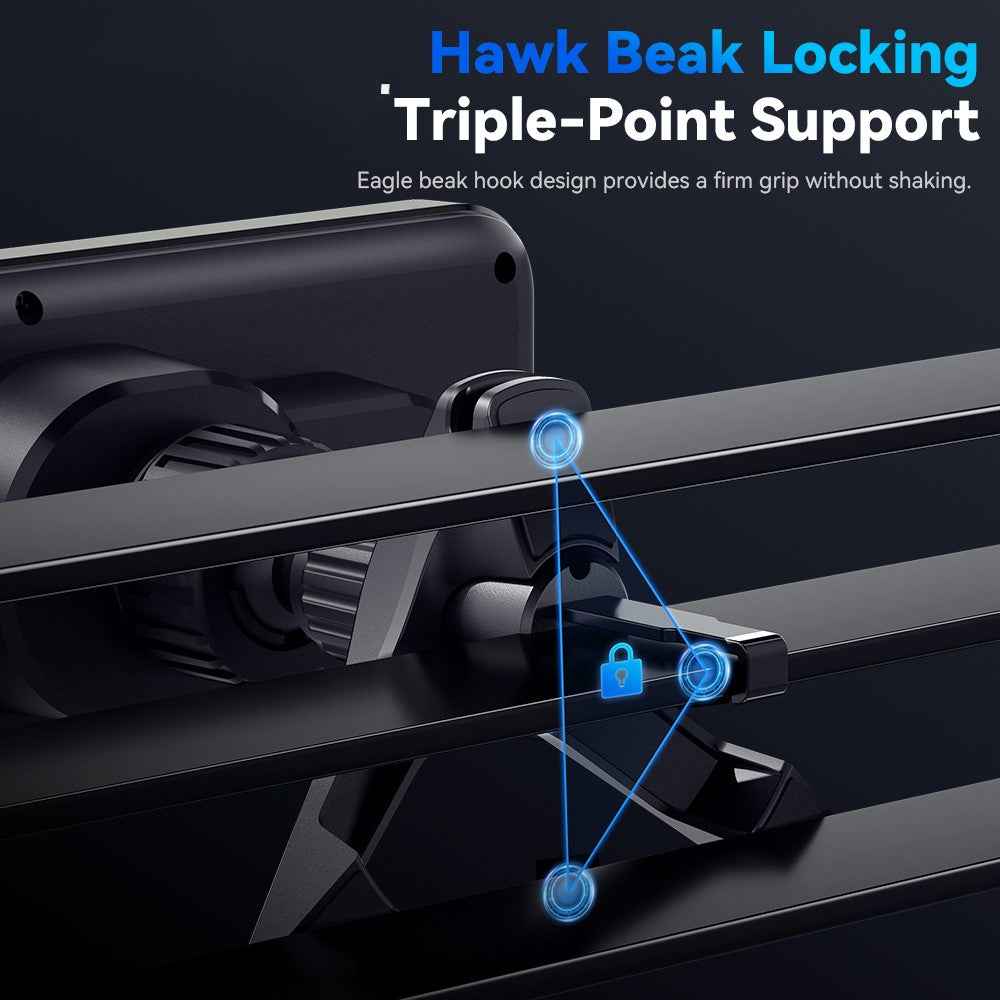 ESSAGER Car Air Vent Phone Holder Wireless Charger ABS+Glass Charging Bracket