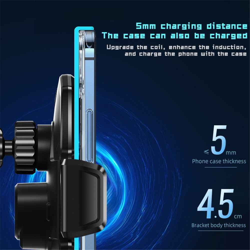 SD11 15W Fast Charging Car Wireless Charger Mount Air Vent Car Phone Holder