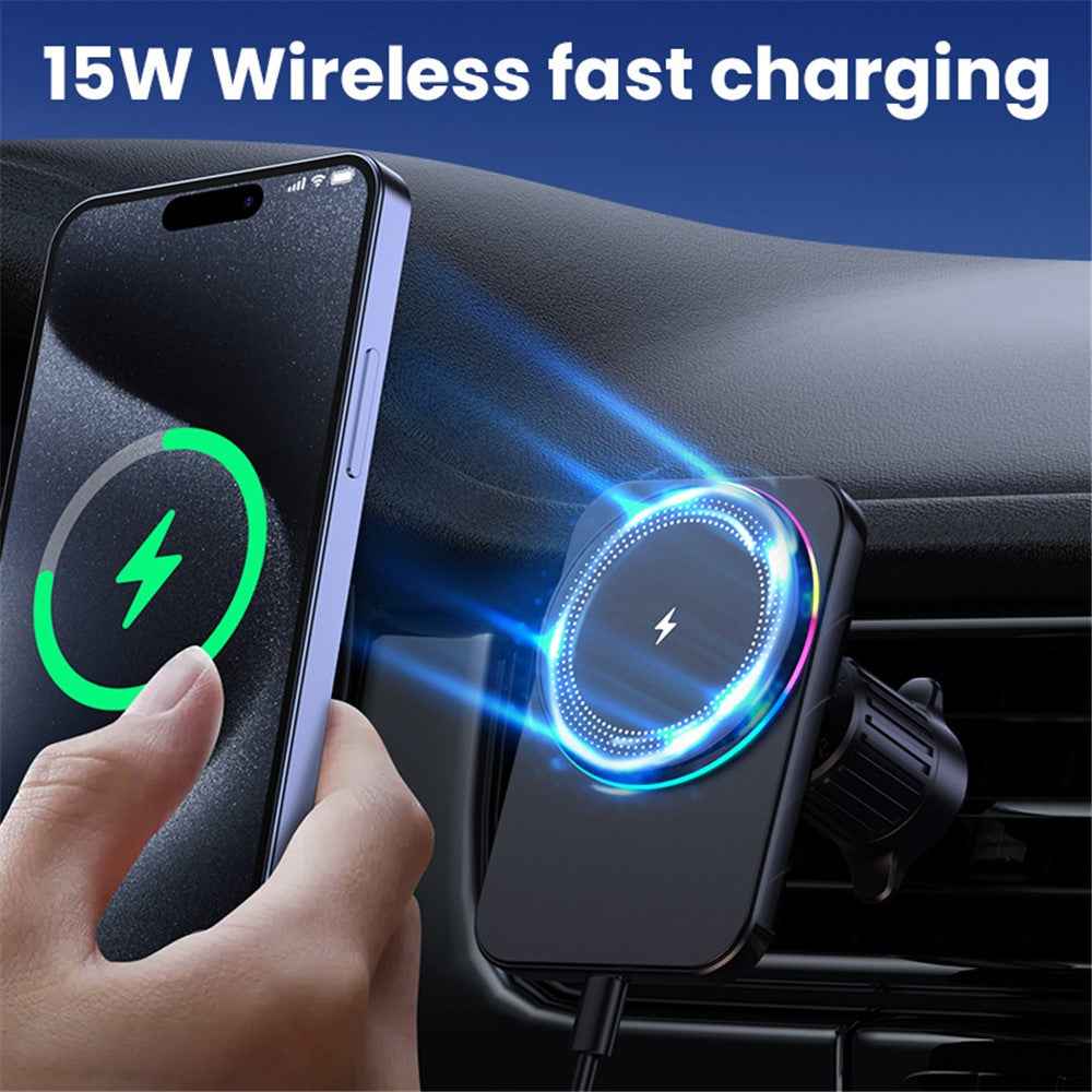 Magnetic Wireless Charger Car Air Outlet Mount Cell Phone Bracket Holder - M56