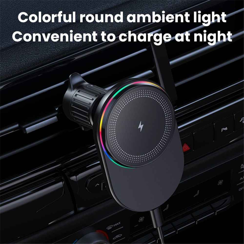 Magnetic Wireless Charger Car Air Outlet Mount Cell Phone Bracket Holder - M56