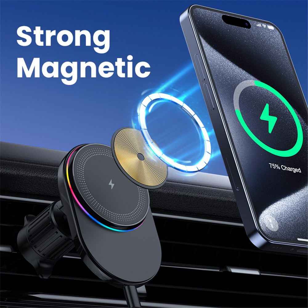 Magnetic Wireless Charger Car Air Outlet Mount Cell Phone Bracket Holder - M56