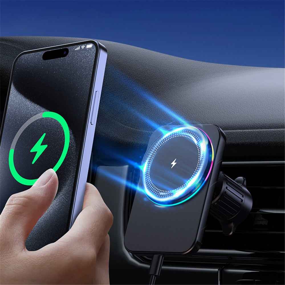 Magnetic Wireless Charger Car Air Outlet Mount Cell Phone Bracket Holder - M58