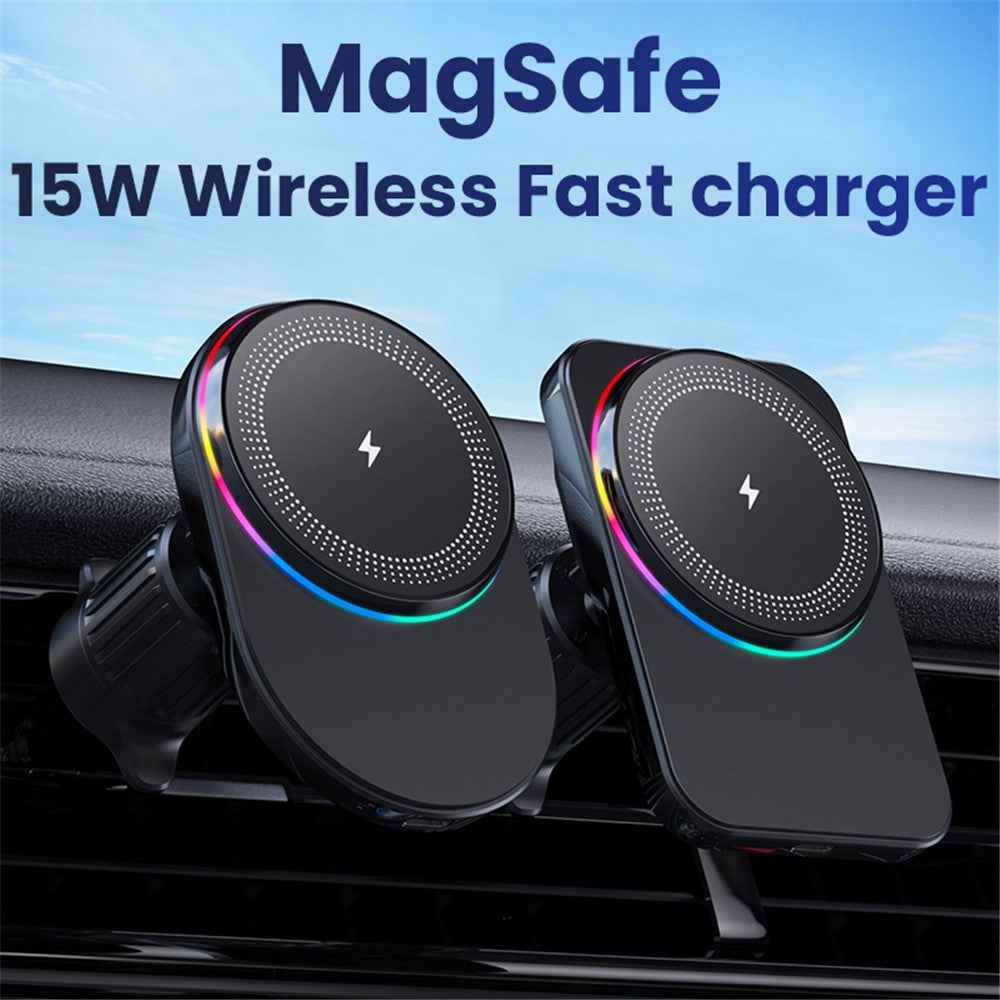 Magnetic Wireless Charger Car Air Outlet Mount Cell Phone Bracket Holder - M58