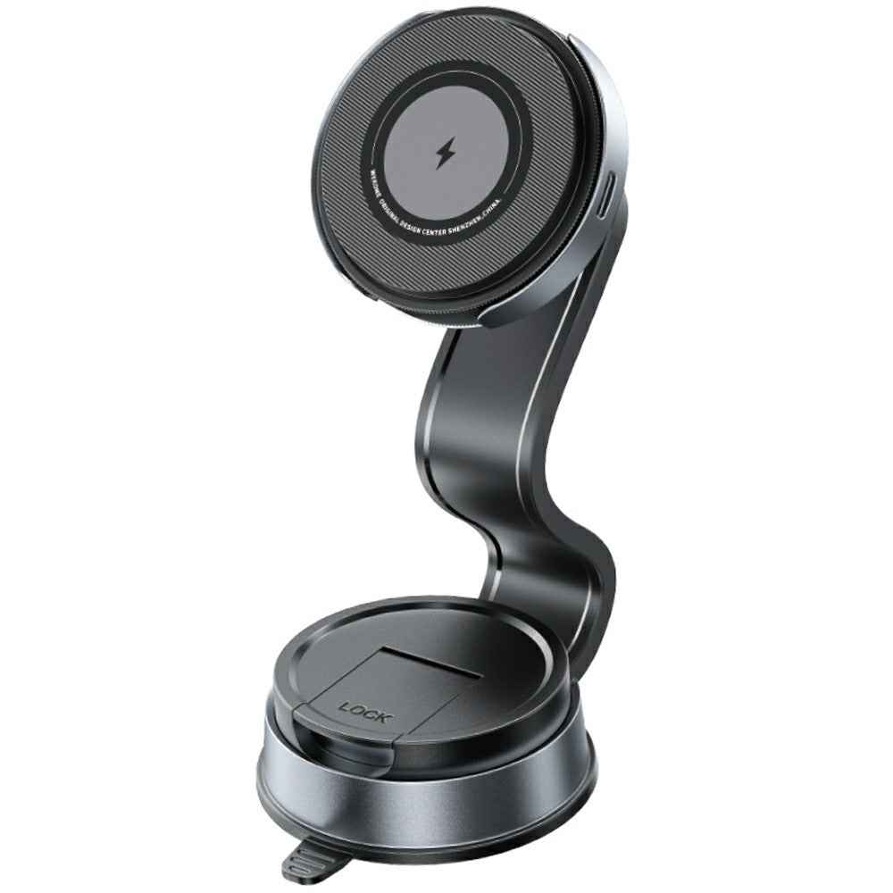 WEKOME WP-U209 Car Suction Cup Charger 15W Rotatable Magnetic Wireless Charging Phone Holder