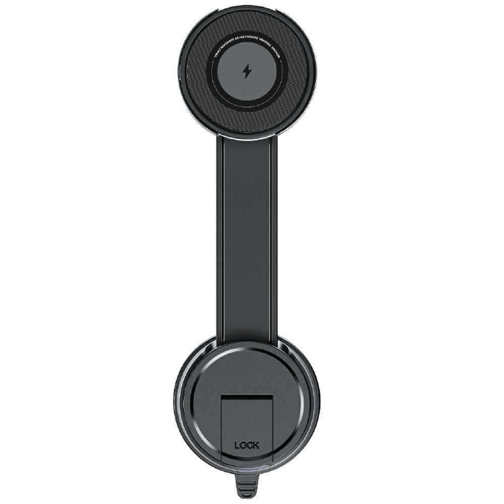 WEKOME WP-U209 Car Suction Cup Charger 15W Rotatable Magnetic Wireless Charging Phone Holder