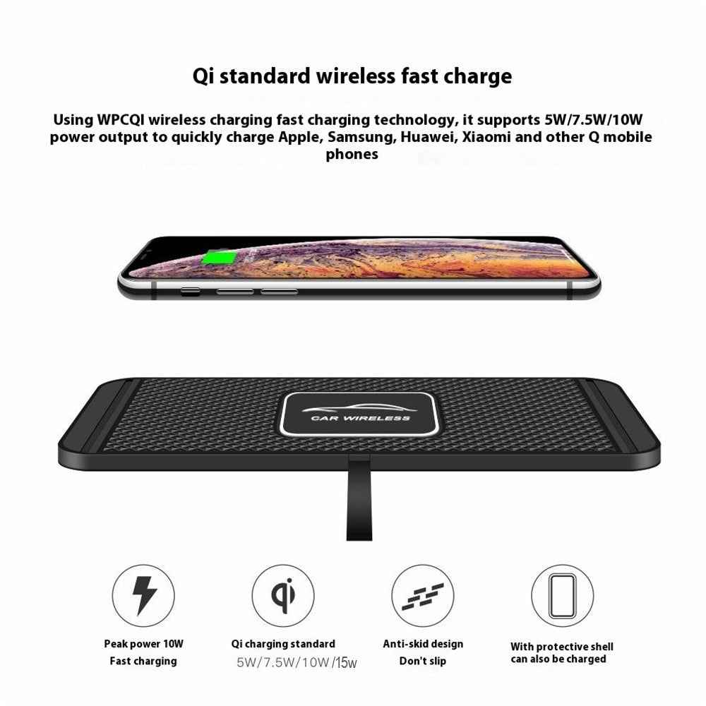 C1 Wireless Car Charger Dashboard Non Slip 15W Fast Charging Pad
