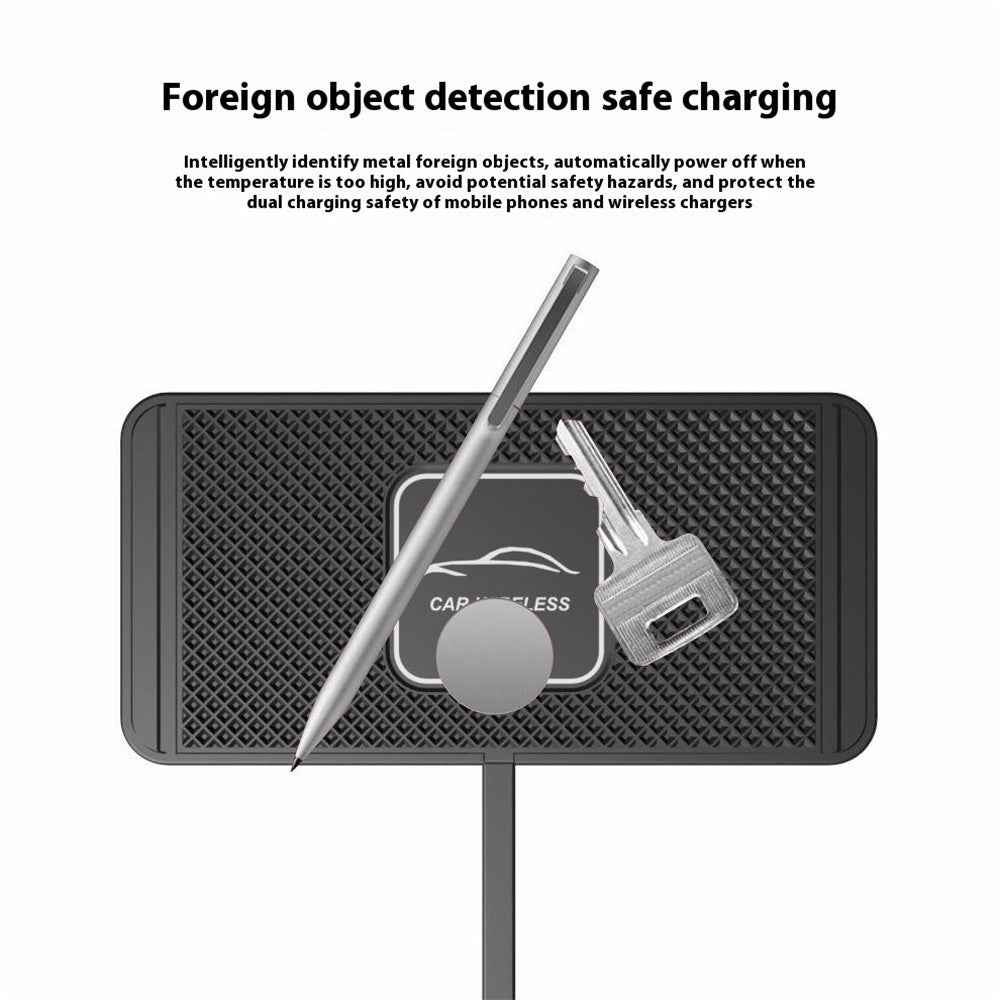 C1 Wireless Car Charger Dashboard Non Slip 15W Fast Charging Pad