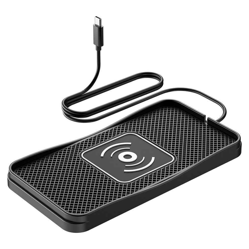 D3 20W Car Wireless Charger with 1m Cable Fast Charging Anti Slip Silicone Pad for Vehicles - Type C Plug