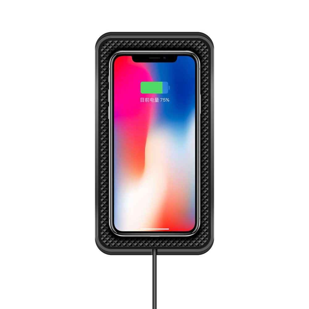 D3 20W Car Wireless Charger with 1m Cable Fast Charging Anti Slip Silicone Pad for Vehicles - Type C Plug