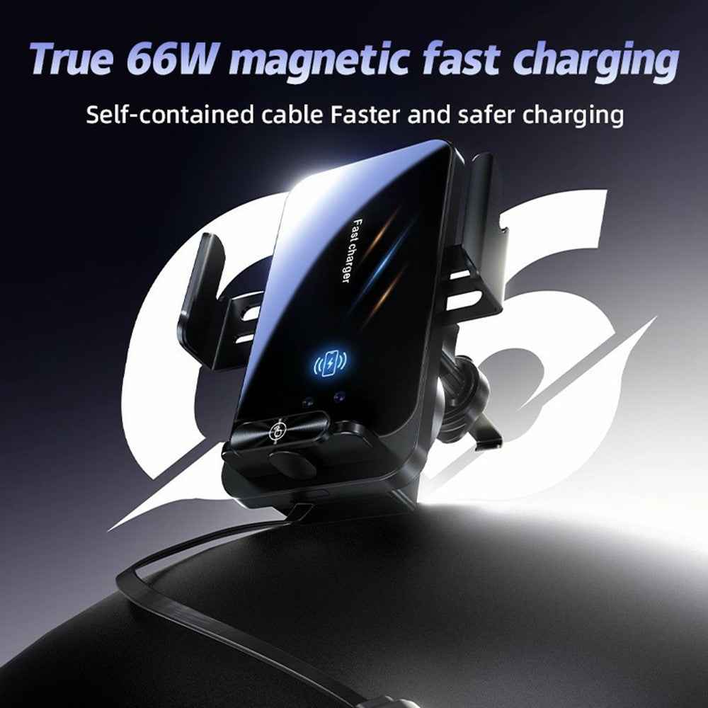 SD06 Car Phone Holder Wireless Charger Air Vent Mount Anti Shake Automatic Clamping 15W Charging Stand