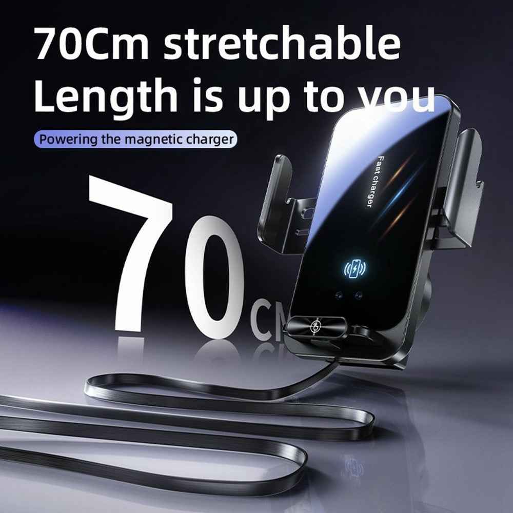 SD06 Car Phone Holder Wireless Charger Air Vent Mount Anti Shake Automatic Clamping 15W Charging Stand