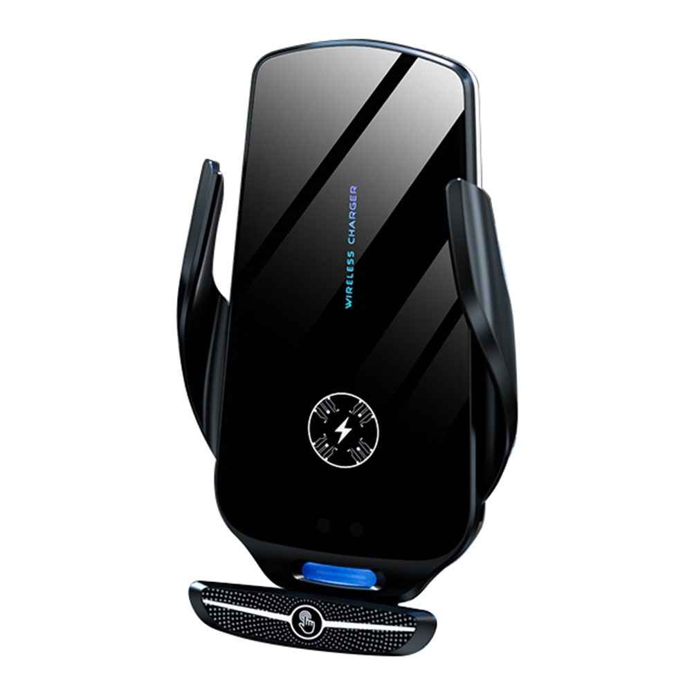 X5 360 Degree Rotation Car Air Outlet Mount 15W Wireless Charger Mobile Phone Holder Smart Touch Sensing Cellphone Bracket - Tarnish