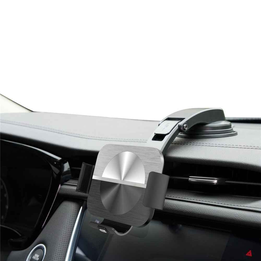 S11 Electromagnetic Induction Wireless Charger Foldable Screen Phone Clamp Holder Car Air Vent / Dashboard / Windshield Mount Bracket for Samsung Qi-enabled Phones