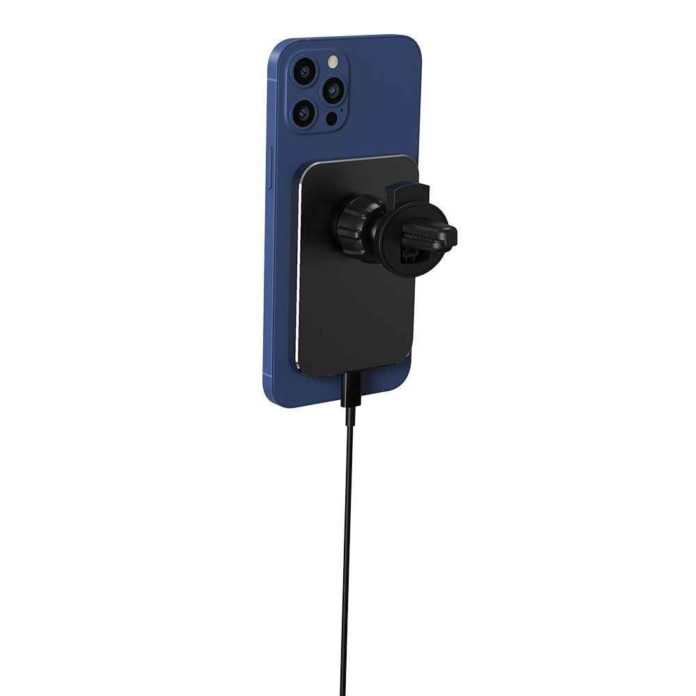 X16 Magnetic Car Charger 15W Fast Charging Air Vent Mount Magnetic Car Charger - Black