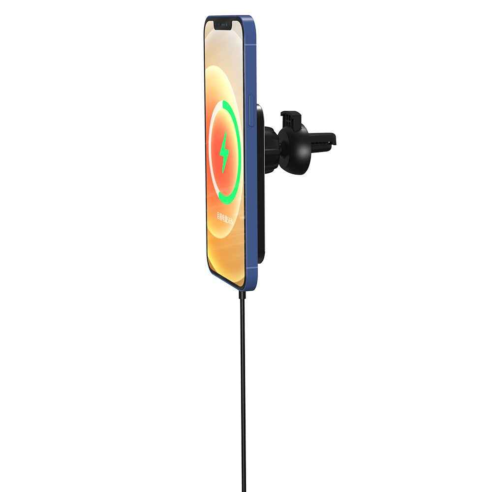 X16 Magnetic Car Charger 15W Fast Charging Air Vent Mount Magnetic Car Charger - Black