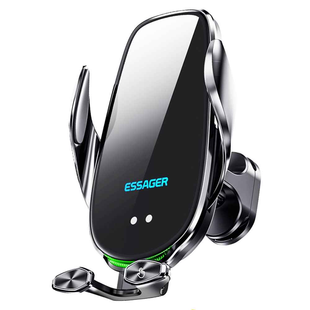 ESSAGER 15W Smart Car Wireless Charger Phone Mount Charger Air Vent Phone Holder for 4.5-6.7 inch Smart Phone