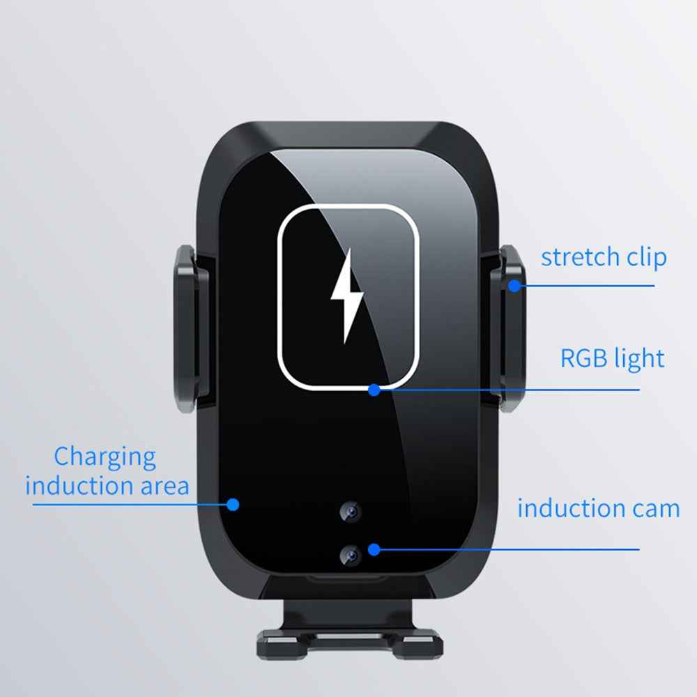 X11 Car Wireless Charger Phone Mount with Air Vent Holder, Cigarette Lighter Charger, 3-Axis 15W Car Charger (without Capacitor)