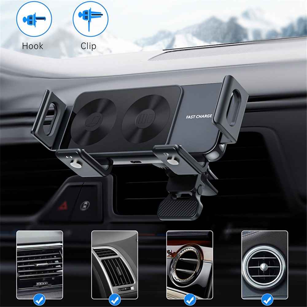S20A For Samsung Folding Screen Mobile Phone Bracket Car Air Vent Wireless Charger