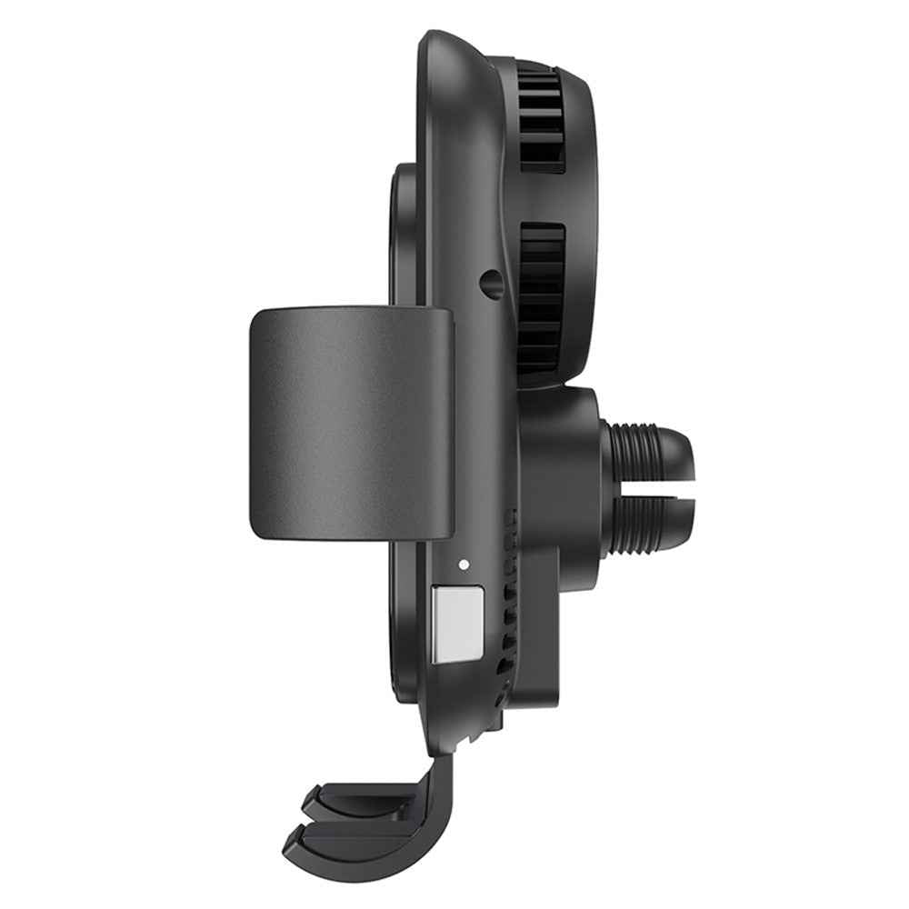 Z100A Semiconductor Cooling Dual Coil Car Wireless Charger for iPhone 15 / Samsung Galaxy Z Flip