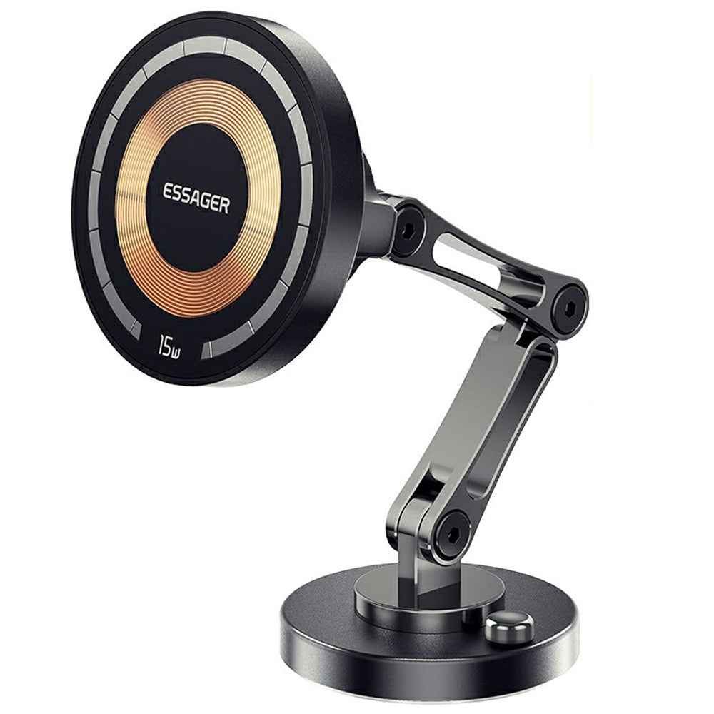 ESSAGER Wireless Charging Car Magnetic Phone Holder Adhesive Dashboard Cell Phone Bracket