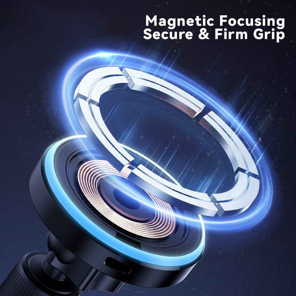 ESSAGER Car Air Outlet+Adhesive Car Mount Magnetic Wireless Charger Phone Bracket Holder