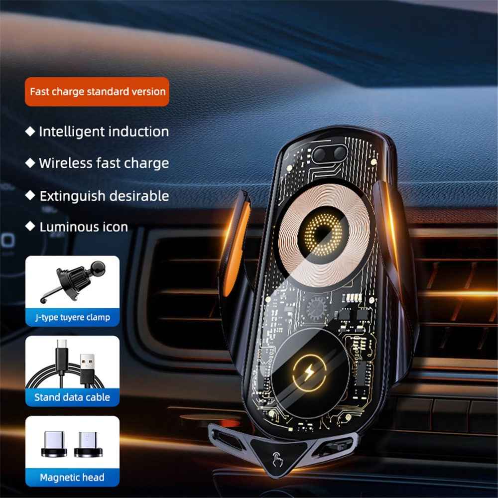 C19 Magnetic Phone Mount Car Air Vent Phone Holder Wireless Charger - Tarnish
