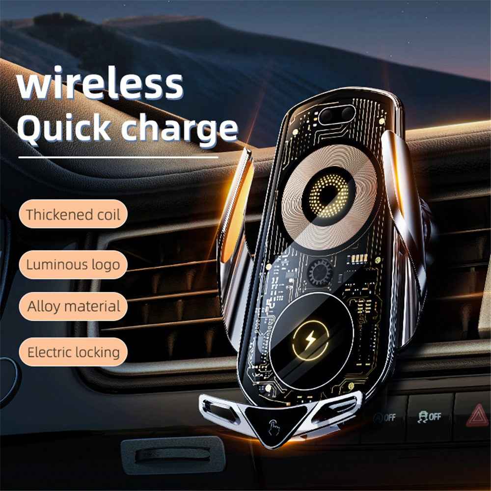 C19 Magnetic Phone Mount Car Air Vent Phone Holder Wireless Charger - Tarnish
