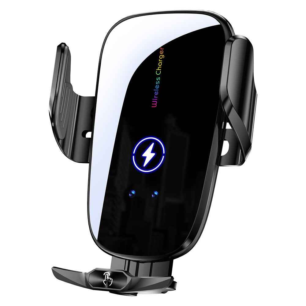 C6 Magnetic Wireless Car Charger Air Vent Car Phone Mount for 5.4-7.2 inch Phones - Black