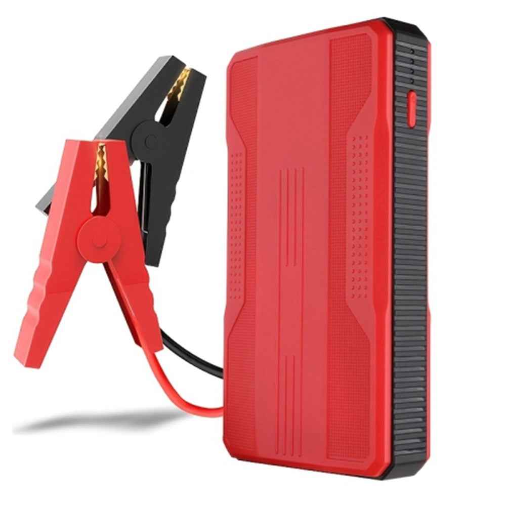 R23 Car Emergency Starter 6000mAh Power Bank External Battery Pack Portable Phone Charger with LED Light - Red