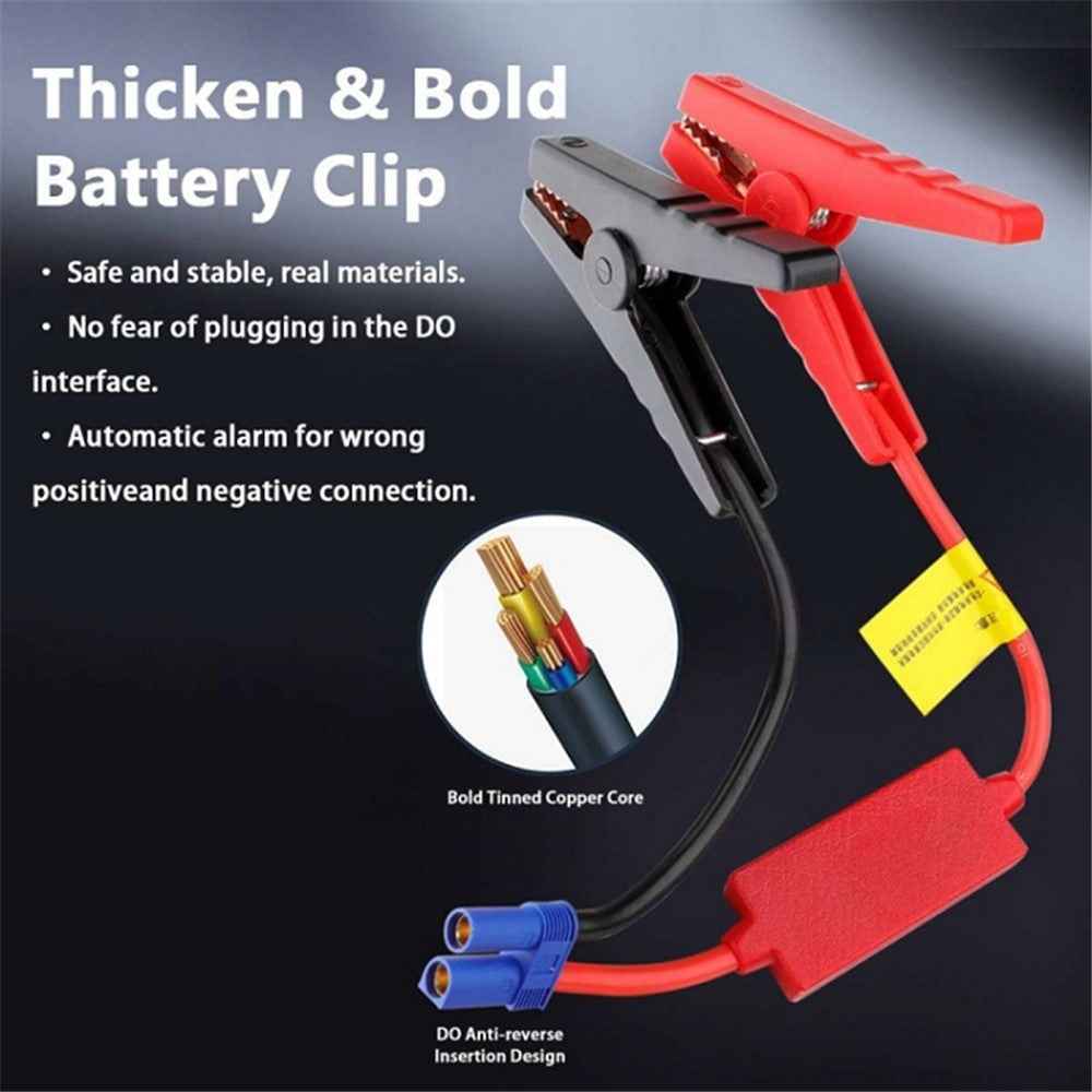 R23 Car Emergency Starter 6000mAh Power Bank External Battery Pack Portable Phone Charger with LED Light - Red