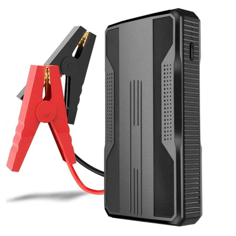 R23 Car Emergency Starter 6000mAh Power Bank External Battery Pack Portable Phone Charger with LED Light - Black