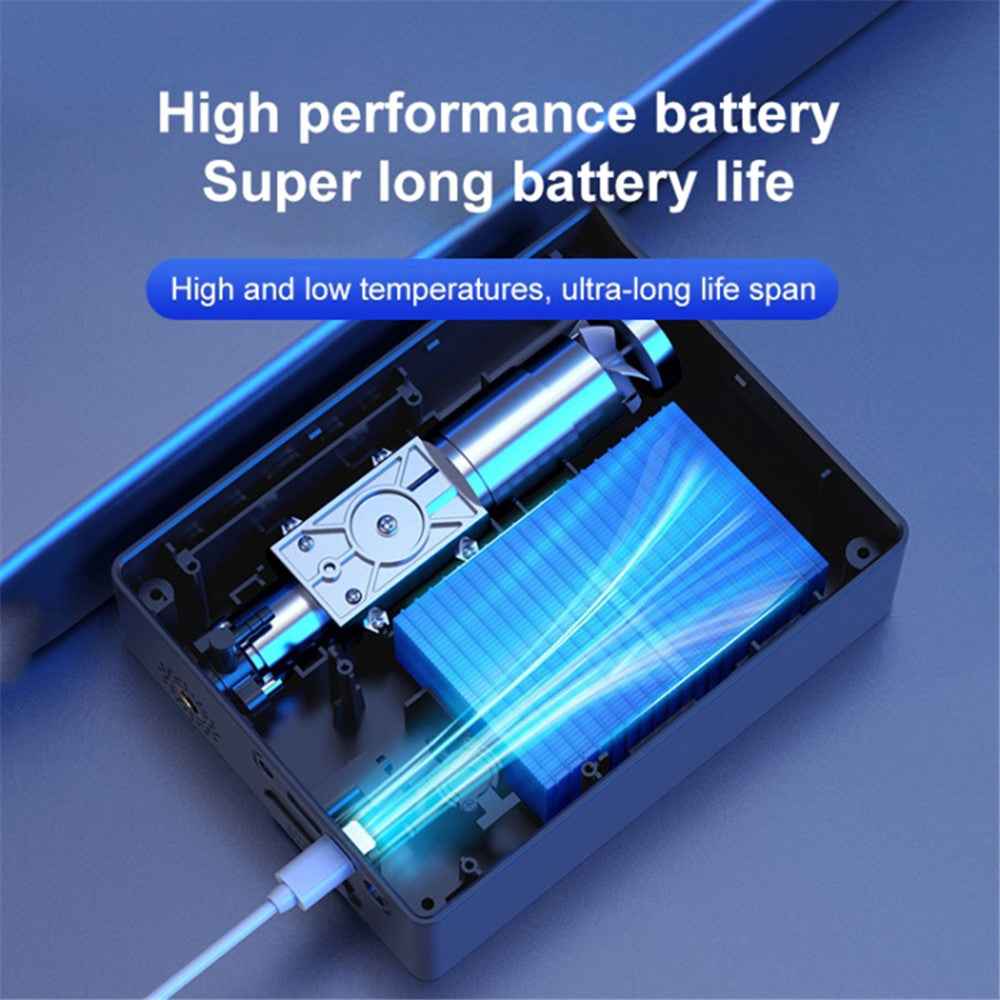 8000mAh 35C Car Jump Starter Phone Battery Charger Tyre Inflator with LED Light, Standard Battery Clip Cable