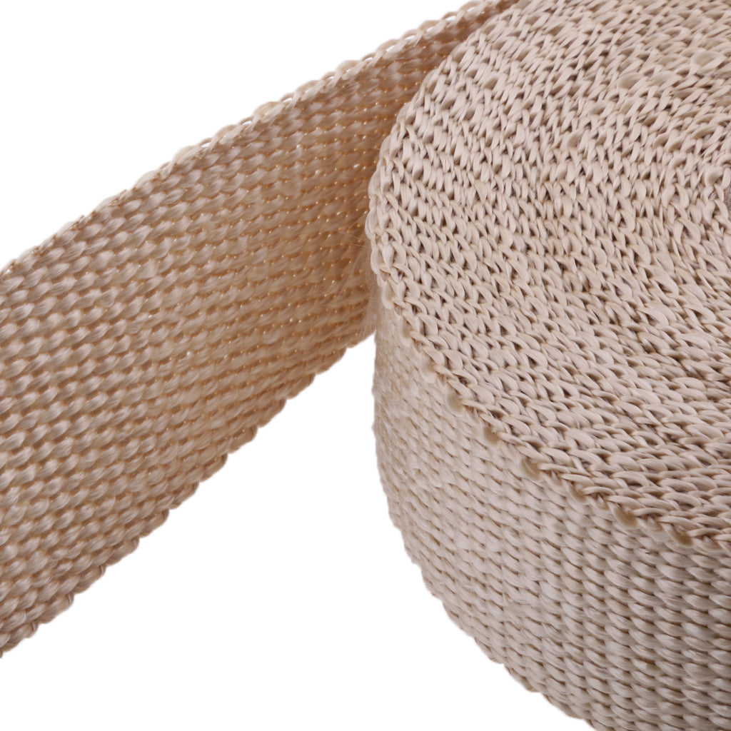 2 32Ft Fiberglass Manifold Header Exhaust Heat Tape Wrap Ties Beige"