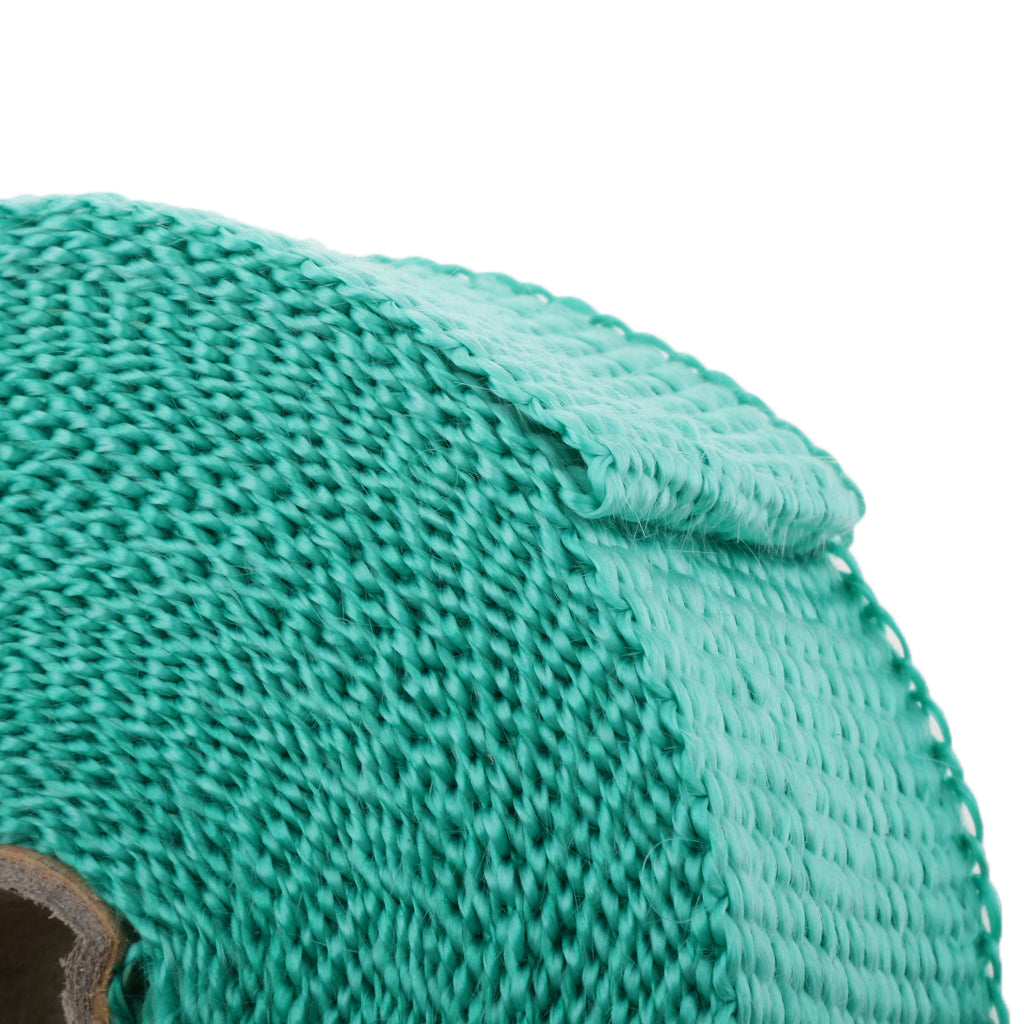 2 32Ft Fiberglass Manifold Header Exhaust Heat Tape Wrap Ties Green"