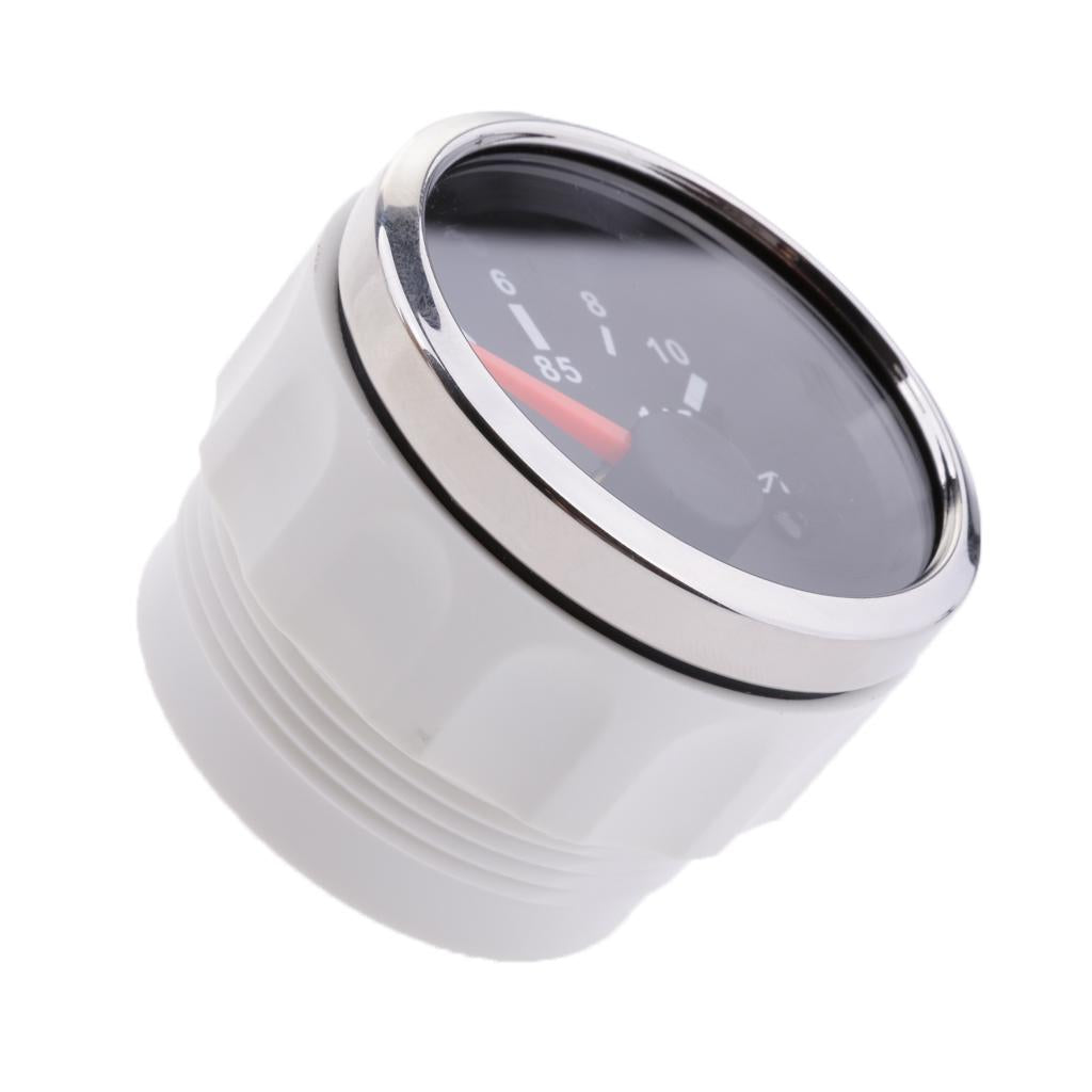 52mm LED Oil Pressure Gauge Meter for Motorcycle Boat Car Marine