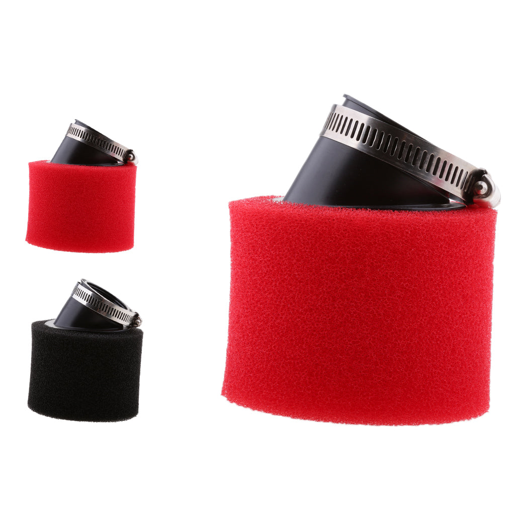 Red Foam Air Filter For ATV Quad Pit Dirt Bike Motorcycle 90 110 125cc 42mm