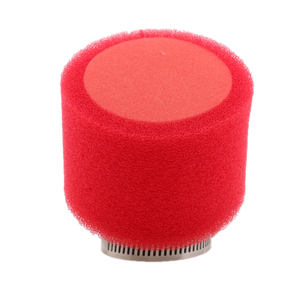 Red Foam Air Filter For ATV Quad Pit Dirt Bike Motorcycle 90 110 125cc 42mm