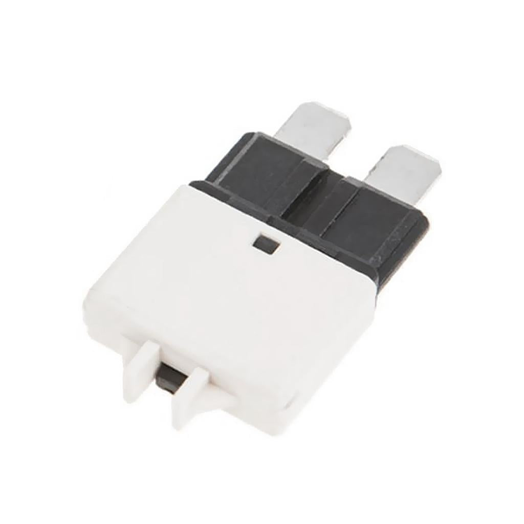 Circuit Breaker Blade Fuse 12V 24V Resettable 5-30A Marine Rally White(25A)
