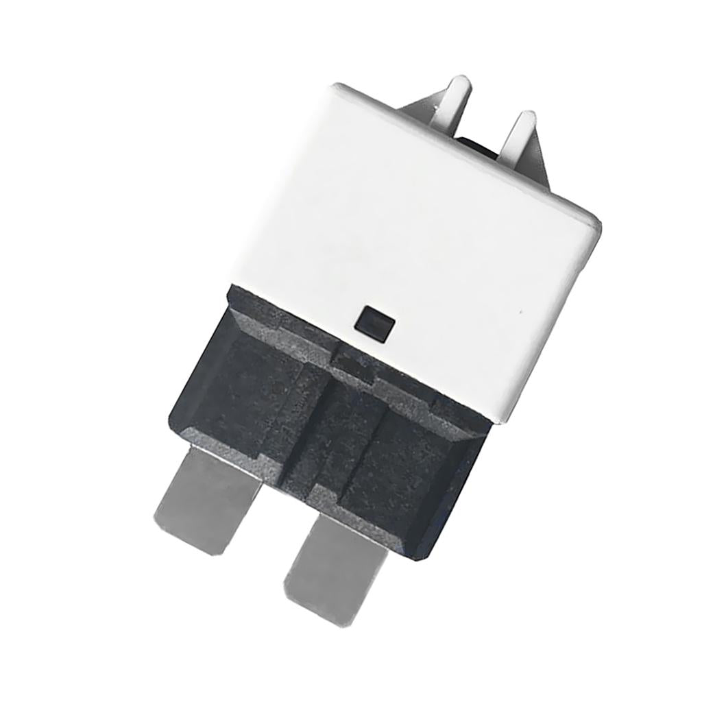 Circuit Breaker Blade Fuse 12V 24V Resettable 5-30A Marine Rally White(25A)