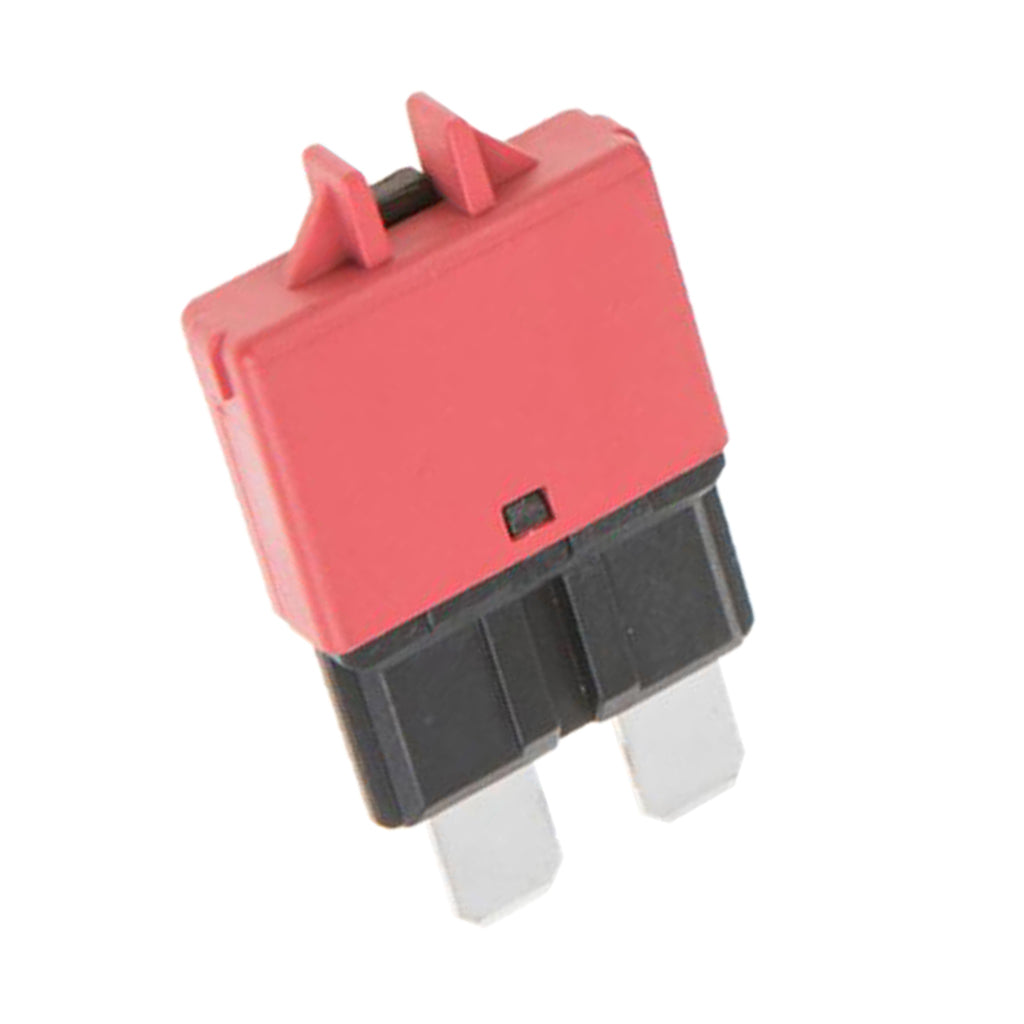 Circuit Breaker Blade Fuse 12V 24V Resettable 5-30A Marine Rally Red(10A)