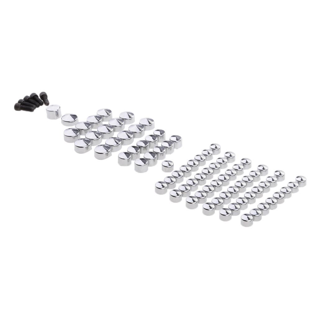 Chrome Bolts Toppers Caps Set for   Softail FL FLS FX FXS 2007-2013