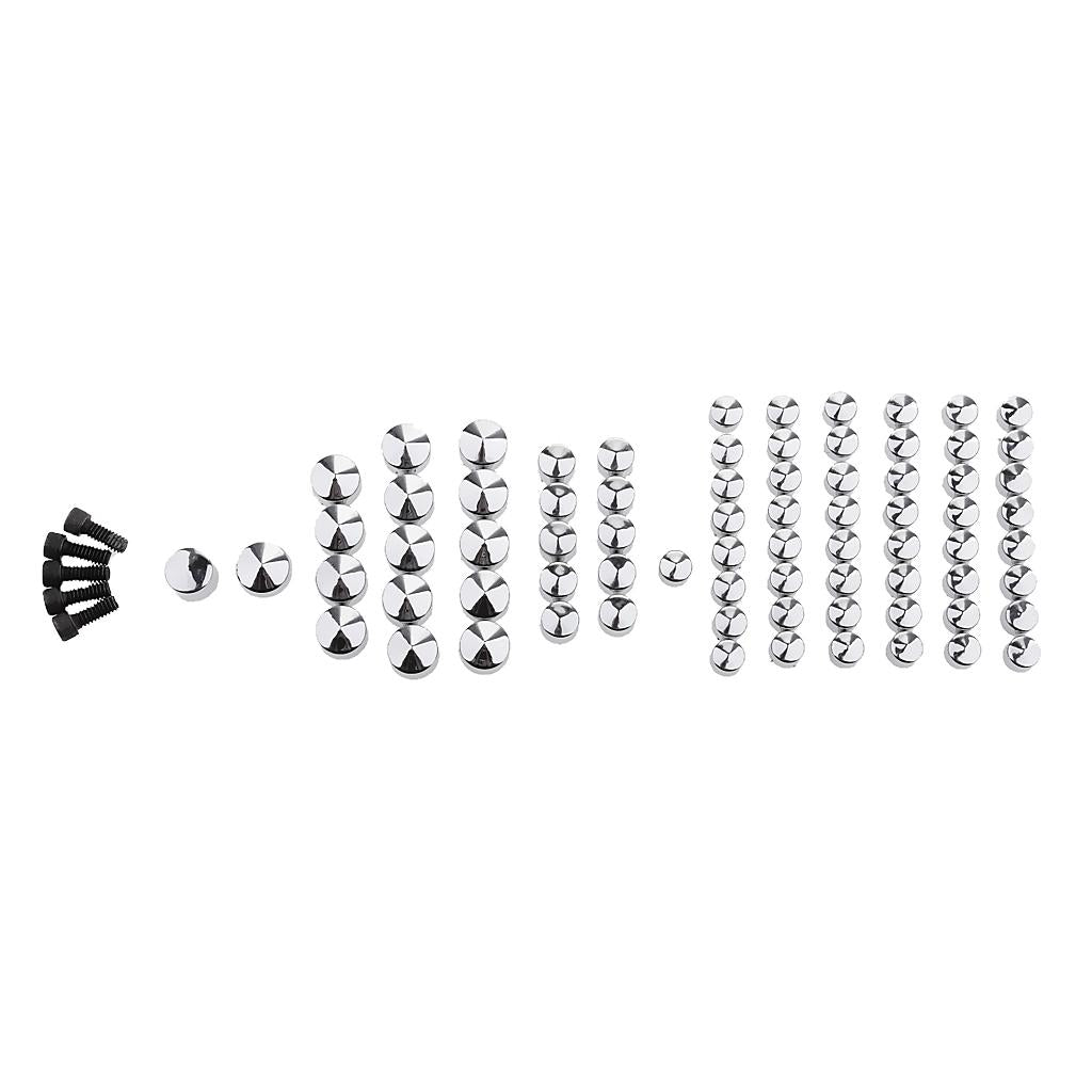 Chrome Bolts Toppers Caps Set for   Softail FL FLS FX FXS 2007-2013
